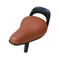 thumbnail image 3 of Silla de bicicleta para niños asiento para bicicleta infantil impermeable cuero, almohadilla suave y cómoda, reparación de piezas de reparación de , Marrón, 3 of 8