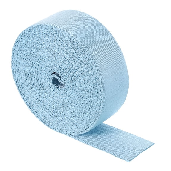 Uxcell 5 Yards Nylon Webbing Strap, 1 3/8-inch Flat Webbing Straps for Bag DIY, Light Blue