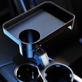 thumbnail image 3 of Multifunctional Car Cup Holder with Attachable Tray Support Adjustable Food Eating Support Vehicle Drinking Table Organizer Expander Game Office for Outdoor S, 3 of 9