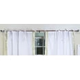 thumbnail image 2 of Lined-White with Gold Tie Top Sheer Sari Curtain / Drape  -80W x 63L-Piece, 2 of 2