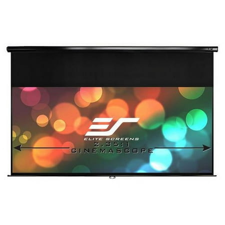 Elite Screens - Pull-Down Projector Screen - Black
