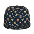thumbnail image 2 of Fotbe Fast Food Flat Bill Visor Cap Classic Snapback Hat Polyester Foam Trucker Hat Trucker Cap Adjustable Baseball Cap, 2 of 9