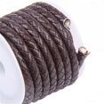 thumbnail image 3 of Yazoeia 2 Meter Braided Leather Cord String, Round Braided Cord PU Leather Braided Leather Cord Braid for Jewelry Making, Necklace, Bracelets, Wraps, Crafts and DIY Design Projects, 3mm, 3 of 7