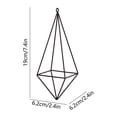 thumbnail image 3 of Geometric Air Plant Holder with Hanging Chain, Metal Hanging Tillandsia Holder, 3 Different Size Macrame Plant Holder, for Small Air Plants Indoor Garden Wall Decor, 3 of 6