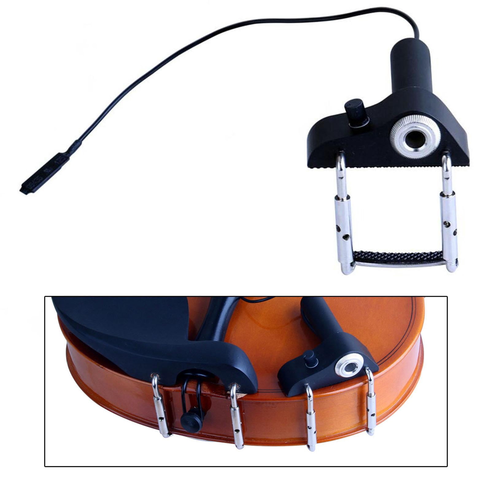 STARTIST Violin Pickup Piezo Violin Pickup Professional Gooseneck Pick up Clip on Pickup for Bass Banjo Acoustic Guitars Mandolin Harp