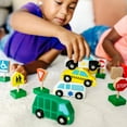 thumbnail image 2 of Melissa & Doug Wooden Vehicles and Traffic Signs With 6 Cars and 9 Signs, 2 of 9