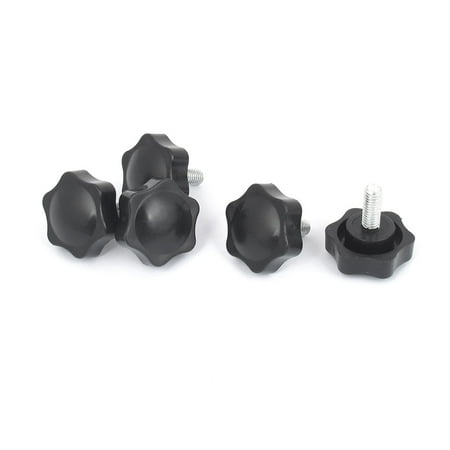 

Uxcell M5 x 12mm Male Thread 25mm Plastic Star Head Screw On Clamping Knob Grip (5-pack)