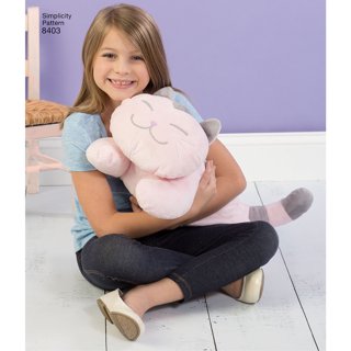Simplicity US8044OS Children's Stuffed Animal Toy Sewing Pattern One Size  for sale online