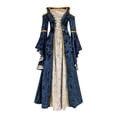 thumbnail image 1 of UPPADA Liquidation Robe Corset à Lacets pour Femmes Grande Taille Robe Formelle d'Invitée de Mariage pour l'Hiver Soirée Cocktail Robe Vintage Évasée Robe Formelle à Col Licou, 1 of 7