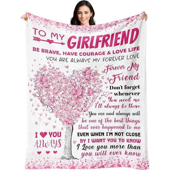 Gifts for Girlfriend - Christmas Girlfriend Gifts for Women - Birthday & Mothers Day Birthday Gifts for Girlfriend - Romantic Love Present | Valentines Day Gift for Her - Throw Blanket 50"x60"