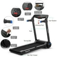 thumbnail image 4 of Costway 3HP Folding Electric Treadmill Running Machine w/ Speaker Blue, 4 of 9