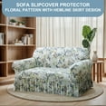 thumbnail image 5 of Eurhowing Stretch Sofa Slipcover, Elastic Sofa Cover, Universal Fit Furniture Protector with Skirt, Machine Washable, Pet Friendly, 2-Seater, 5 of 9