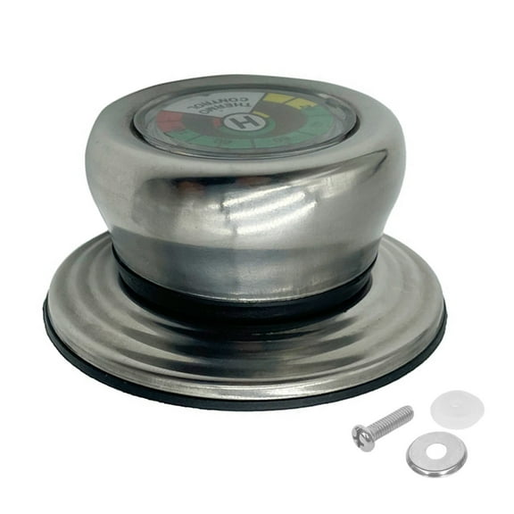 Stainless Steel Lid Knob With Integrated Thermometers Heatproof Construction Quick Assembly for Cooking Pots
