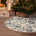 thumbnail image 5 of Rateoe Compass And Mountains In Bicycle Wheels Pattern Christmas Tree Skirt with Ties , Christmas Tree Decorations, Farmhouse Christmas Decor Xmas Holiday Decorations-48", 5 of 6