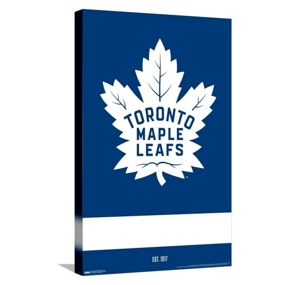 NHL Toronto Maple Leafs - Logo 21 Canvas Wall Poster, 14.725" x 22.375"