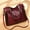 Burgundy, variant on Luxury Handbag Large Capacity Shoulder Bag for Women Casual Tote Bag Female Ladies Vintage PU Leather Crossbody Bag