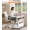 White, variant on Portable Rolling Desk on Wheels Adjustable Height Desks for Small Spaces Computer Desk Drafting Tables with Storage Shelves for Home Office Rustic