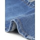 thumbnail image 5 of INSPIRAR CHIC Top de Mujer de Mezclilla con Cuello Halter y Cierre, Sin Mangas, Tops de Jean L Azul Claro, 5 of 5