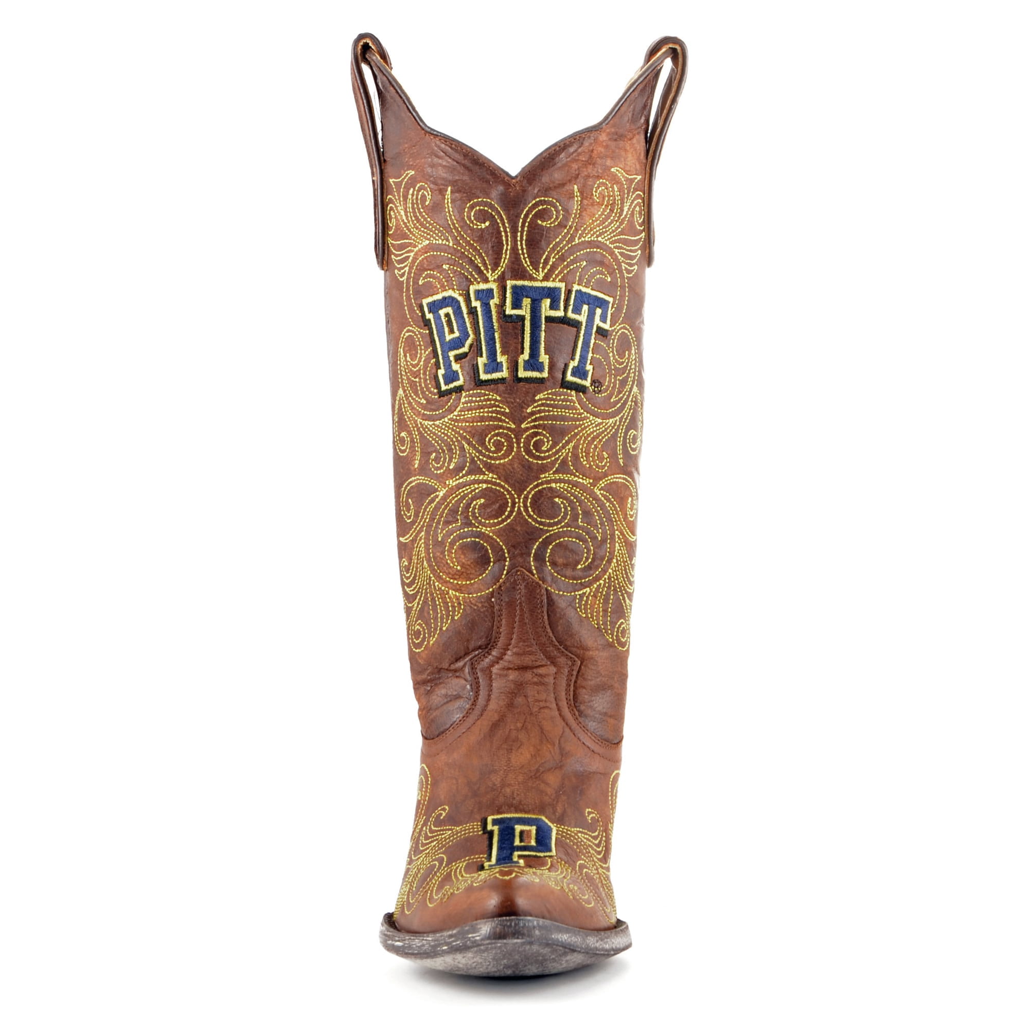 Pitt Panthers Game Day Boots Women's Leather Embroidered Boots