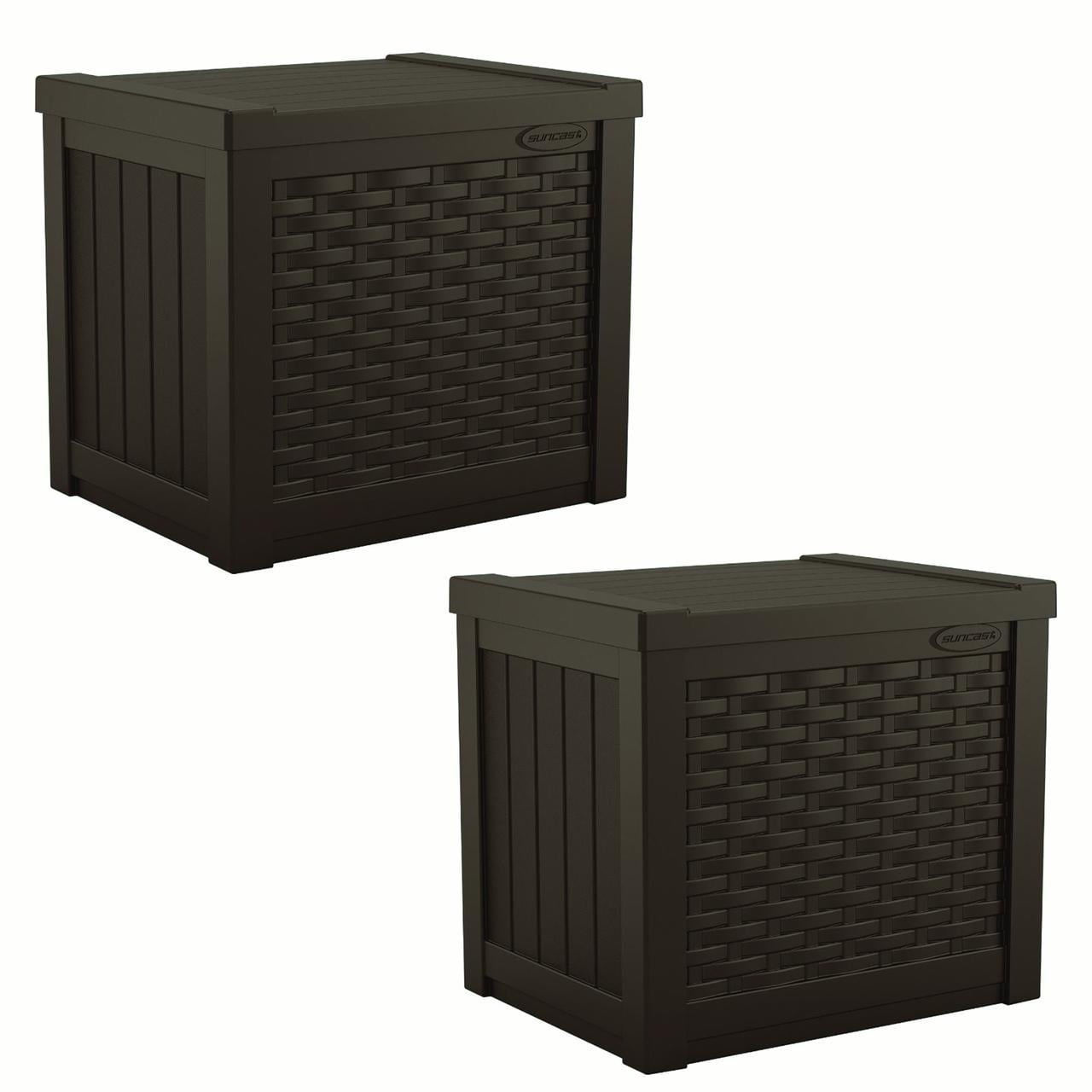 Wooden Sheds At Home Depot 91, Resin Wicker Patio Storage Box Image