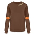 thumbnail image 5 of Frostluinai Chandail de l\'Action de Grâce pour Femmes Col Rond Manches Longues Chandails Citrouille Chandails Décontractés Amples d'Automne Chandails à Enfiler Hauts Chandails, 5 of 5
