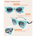 thumbnail image 7 of FEISEDY Women Vintage 60s Cateye Sunglasses Cool Personality Charm Modern Trendy Cute Cat Eye Glasses B2779, 7 of 7