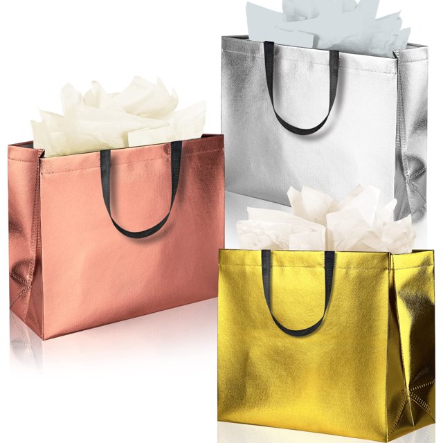 Bolsas de regalo BLEWINDZ, bolsas grandes reutilizables de 13 pulgadas, juego de 18 piezas