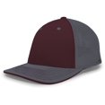 thumbnail image 2 of Pacific Headwear Trucker Flexfit Cap 404M Maroon/Graphite/Graphite S/M, 2 of 2