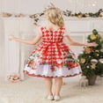 thumbnail image 3 of EIMELI Bébé Enfants Petite Fille Noël Santa Partie Robe Robe Formelle Concours Princesse Demoiselle d'Honneur Soirée Mini Robe, 3 of 6