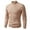 Brown, variant on Mens Slim Fit Mock Neck Sweater Business Casual Knitted Pullover Sweaters Solid Color Long Sleeve Knit Shirt Dress Sweater Coffee XXL