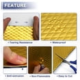 thumbnail image 4 of Ofertas Únicas 2 Pcs 74.8mil 1.9mm 1.29sqft Alfombrilla de Sonido para Automóvil de Caucho Butílico para Capó de Barco 11.81"x7.87" Tono Dorado Rombo, 4 of 7