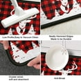 thumbnail image 5 of Christmas Tree Reindeer Kitchen Rug Set,Buffalo Plaid Snowflake Xmas Winter Holiday Runner Rugs with Rubber Backing,Let It Snow Decor for Home Kitchen,Throw Rugs Washable for Kitchen Sink,Red, 5 of 5