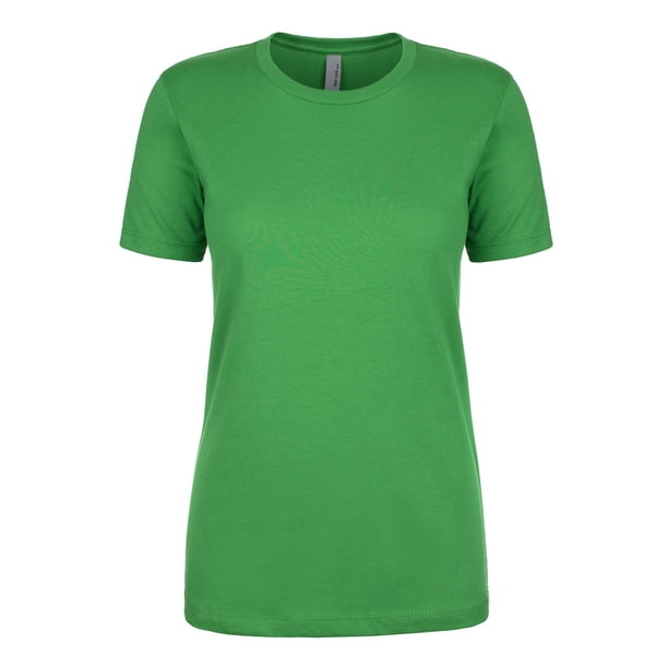 Next Level Ladies' Ideal T-Shirt - 100% Cotton, Basic Tee, Kelly Green, Size Large