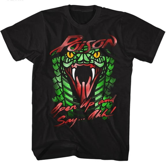 Poison Music Poison Snake Adult Short Sleeve T Shirt