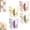 4 Pack, variant on 4 Pack Rotating Butterfly Adhesive Wall Hooks, Cute No-Drill 3-Prong Swivel Hangers with Adjustable Wings,Saving Hooks for Inner & Outer Corners,Bathroom and Entryway
