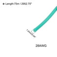 thumbnail image 2 of Uxcell Silicone Wire 28 AWG Stranded Green Spool 75m Electrical Tinned Copper Wire for Car Model, 2 of 6
