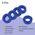 thumbnail image 4 of Uxcell 10mm x 16mm x 6mm UN Type Radial Shaft Oil Seal PU Blue 5 Count, 4 of 7