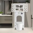 thumbnail image 5 of Over The Toilet Storage Cabinet, 4 Tier Bathroom Organizer w/ Raised Leg, 5 of 15