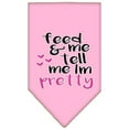 thumbnail image 3 of Pet and Dog Bandana Screen Printed, "Feed Me  Tell Me I'm Pretty", 3 of 10