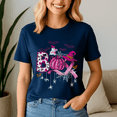 thumbnail image 5 of Boo Halloween Pumpkin Pink Ribbon Witch Breast Cancer, Spooky Season Tee, Ghost Pumpkin Tshirt, 5 of 5