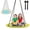 Yellow & Blue, variant on SkyBound Saucer Tree Swing for Kids, Outdoor Flying Swing for Adult Support Up to 600lbs