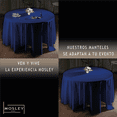 thumbnail image 4 of Mantel Para Mesa Redonda Medida 2.90 Diámetro Azul Rey, 4 of 5