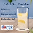 thumbnail image 2 of Tumblers US Acrylic Cafe, plástico, reutilizable, 590 ml (juego de 16), 2 of 9