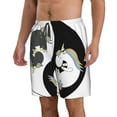 thumbnail image 2 of Goofa Unicorn in Yoga Printed Mens Swim Trunks Summer Quick Dry Short Beach Swimwear Bathing Suits-XX-Large, 2 of 9