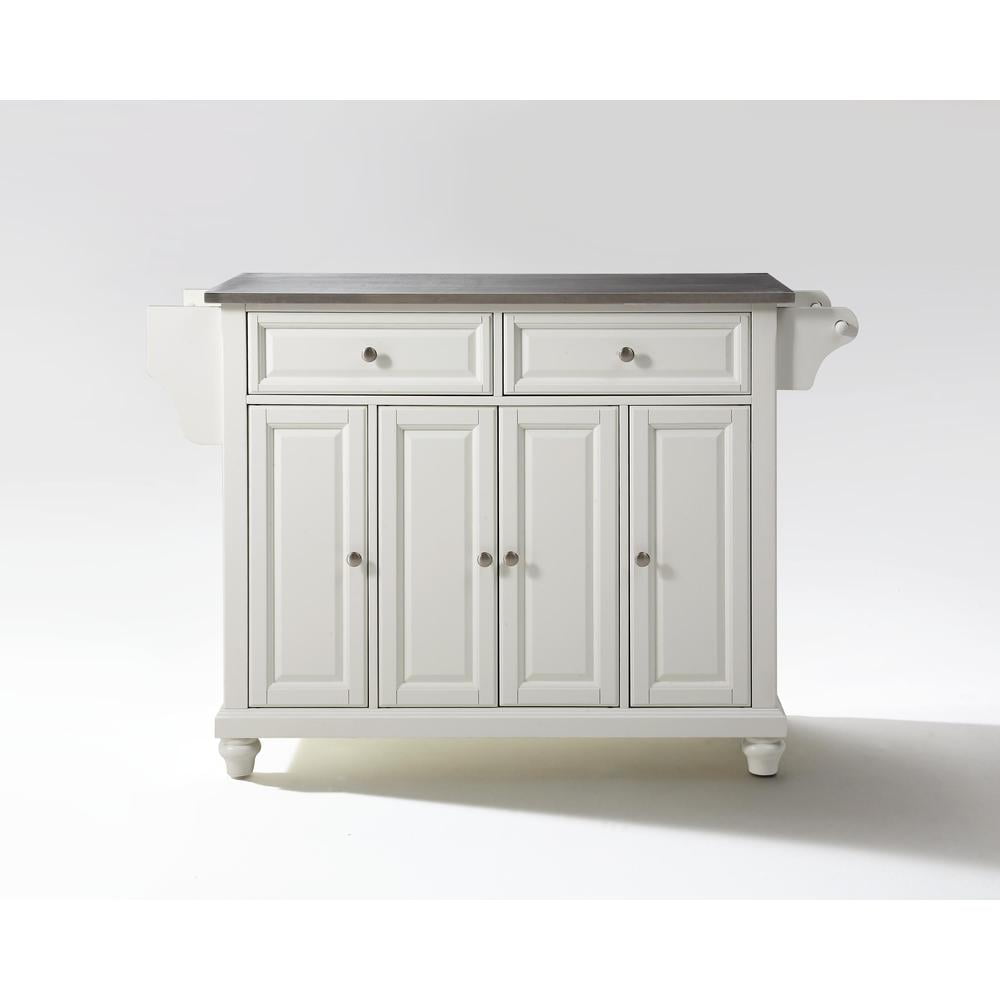 Crosley Furniture Cambridge Stainless Steel Top Full Size Kitchen Island