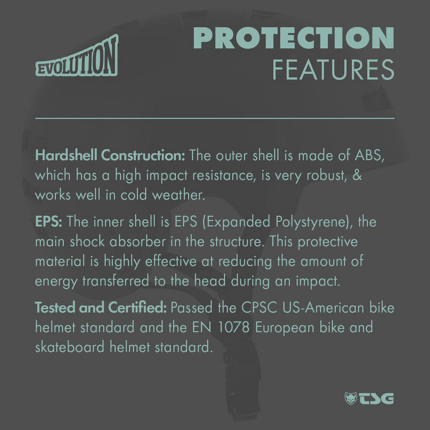 TSG Evolution Multi-Color Skate Bike Helmet, ABS Hardshell, Snug Fit,Low Fit