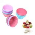 thumbnail image 4 of 12 Piece Silicone Cupcake Mold Set, Muffin Baking Cups for Baking and Dessert Prep, TIKA, 4 of 8