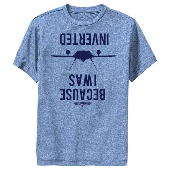 Boy's Top Gun Because I Was Inverted  Performance Graphic T-Shirt