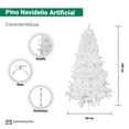 thumbnail image 3 of Arbol Pino De Navidad Blanco 180 Cm Cepillo Esponjado, 3 of 3