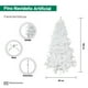 thumbnail image 3 of Arbol Pino De Navidad Blanco 180 Cm Cepillo Esponjado, 3 of 3